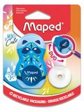 Maped LOOPY MINI CUTE potloodslijper/gum - assorti kleuren