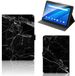 B2Ctelecom Lenovo Tab E10 Book Case Marmer Zwart