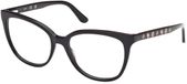 Guess GU50114 Cat Eye Volledig omrand Kunststof/Carbon Zwart 0.00