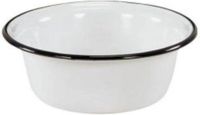 Merkloos Waskom email 16cm Wit