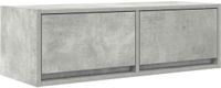 vidaXL Tv-meubel - 80x31x25,5 cm - Bewerkt Hout - Betongrijs
