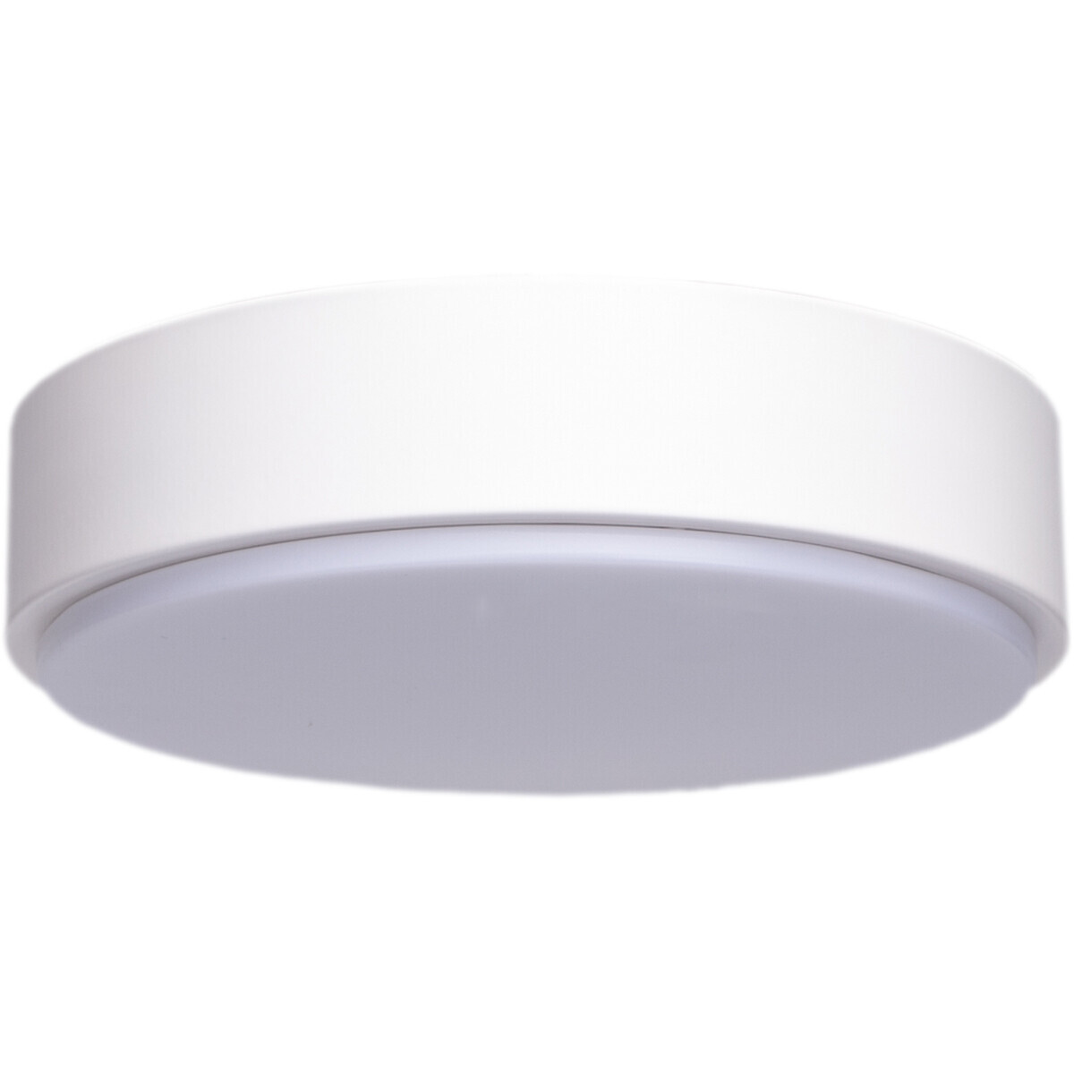 BES LED LED Plafondlamp - Aigi Santi - Opbouw Rond 20W - Warm Wit 3000K - Mat Wit - Aluminium