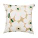 Marimekko Housse de coussin Pieni unikko 50x50 cm Sable-blanc-foin-émeraude