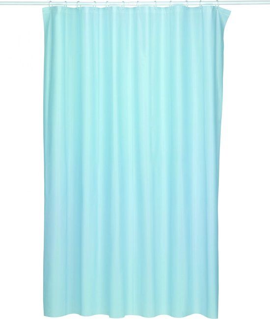 Kela Largo Douchegordijn - Blauw - 180 x 1 cm - Met ringen