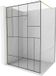 Mexen Kioto paroi de douche Walk-in 80 x 200 cm, motif noir 8 mm, or brossé