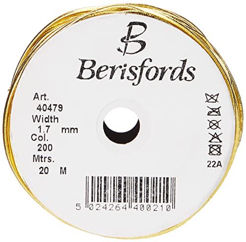 Berisfords 1.7MM Rond Metallic Elastisch - Goud