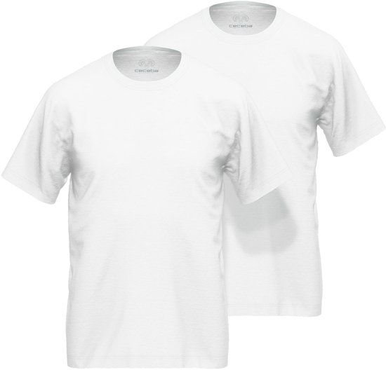 Ceceba Nevada - Heren T-shirt ronde hals - 2-pack - 100% biologisch katoen - Wit