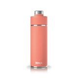 Ninja Thirsti Drinkfles en heupfles 700 ml met lekvrij deksel, ontworpen voor koolzuurhoudende dranken, warme en koude dranken, reizen / sport. Drievoudige isolatie, roestvrij staal, koraal