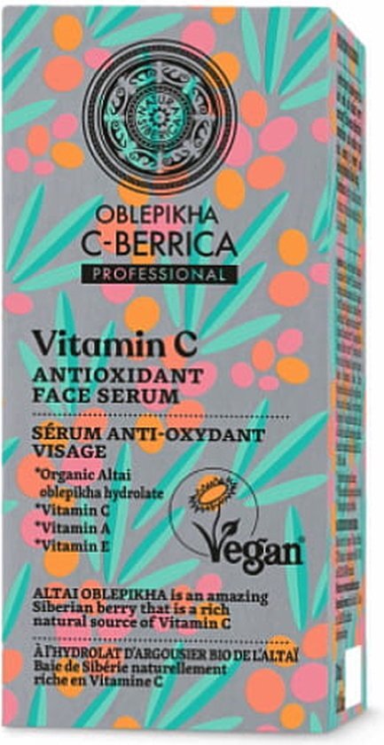 Natura Siberica Antioxidant gezichtsserum - vitamine C - retinol - duindoorn olie 30ml