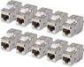 StarTech Shielded Cat6a Keystone Jack, 10 Stuks, RJ45 Ethernet Keystone Jacks, STP Cat6a Jack, 180 Graden, Toolless