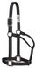 Weaver Leather 35-7385-BK Originele niet-verstelbare nylon halter met verchroomde hardware, zwart, 1 inch gemiddeld paard
