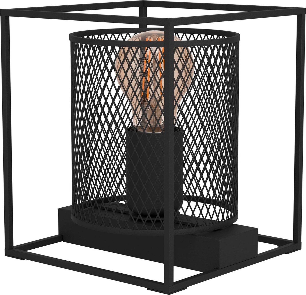 EGLO Catterick Tafellamp - E27 - Zwart - 16,5 cm