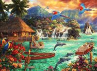 Grafika Puzzle Island Life - 2000 stukjes - Chuck Pinson kunst puzzel