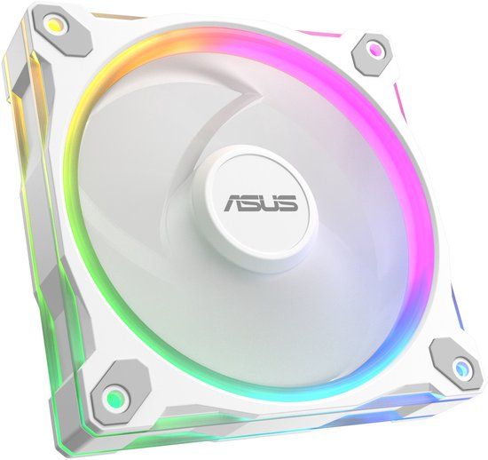 ASUS Prime MR120 ARGB Reverse Single Pack White Edition, 120 mm PWM ventilator