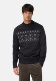 camel active Trui van pure lamswol - Maat XL - Marineblauw