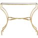 Safavieh EAF2540A Arianna console, metaal, goudkleurig/glas, 101 x 30 x 90,17 cm