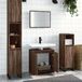 Maison Exclusive - Ensemble de meubles de salle de bain, 2 pièces, marron, aspect chêne, fibre de bois