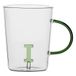 LA PORCELLANA BIANCA - Mok letter 'I' van borosilicaatglas, inhoud 400 ml, collectie Allalettera