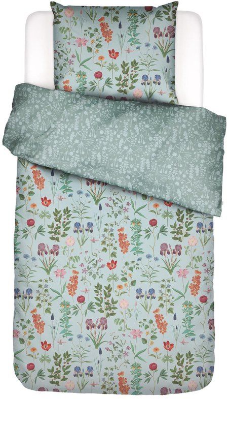 Essenza Marigold Dekbedovertrek Pastelblauw - Eenpersoons – 140x200/220 cm