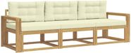vidaXL - Buiten - bank - set - 3 - st - Wit - en - crèmekleurig - Polyester