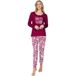 Pastunette Rosewood Comfort Pyjama Bio-Katoen Maat 38