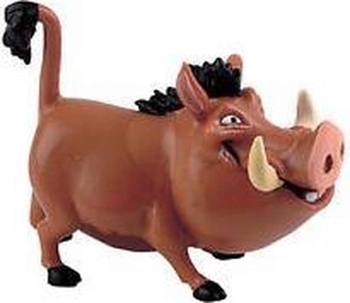 Bullyland 12533 - speelfiguur, Walt Disney Koning van de leeuw, Pumbaa, ca. 6 cm, ideaal als taartfiguur, detailgetrouw PVC-vrij, leuk cadeau voor kinderen om fantasierijke spelen