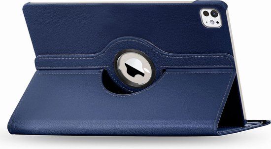 iMoshion 360° Draaibare Bookcase - Donkerblauw voor Apple iPad Pro 11 (2024) M4 - Kunstleer