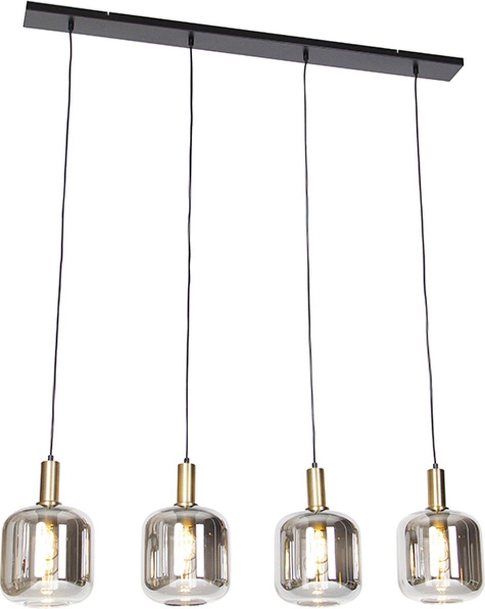 QAZQA Zuzanna - Design Hanglamp - 4 Lichts - Goud/Messing - 120cm