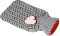 Inspirion Bouillotte - 0,75L - gris - avec petit cœur