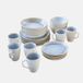 LOBERON Servies set van 30 Vionette blauw/wit