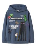 NAME IT - NKMJU MINECRAFT NREG SWE WH NOOS BRU BFU - Jongens - Sweaters