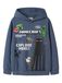 NAME IT Sweatshirt 'NKMJu Minecraft' donkerblauw / groen / zwart / wit