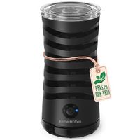 KitchenBrothers Elektrische Melkopschuimer - 4-in-1 - 240 ML - Schwarz