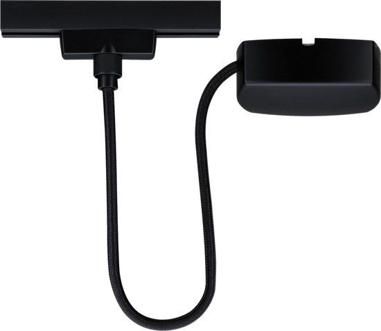 Paulmann URail kabelvoeding - zwart mat - 100 cm