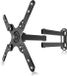 Ibenzoa® Support mural pivotant universel pour téléviseurs jusqu'à 39 pouces et 15 kg - Noir