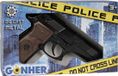 Gonher Speelgoed politie pistool 8 shots - zwart speelgoed geweer