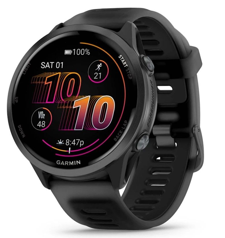 Garmin Forerunner 570 Smartwatch - 1.4" AMOLED Display - Black