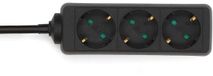 Nedis Stekkerdoos - 3-wegs - 3.00 m - Zwart
