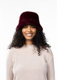 Barts Bretia Hat Aubergine Polyester Panterprint Vrouwen Automne/Hiver