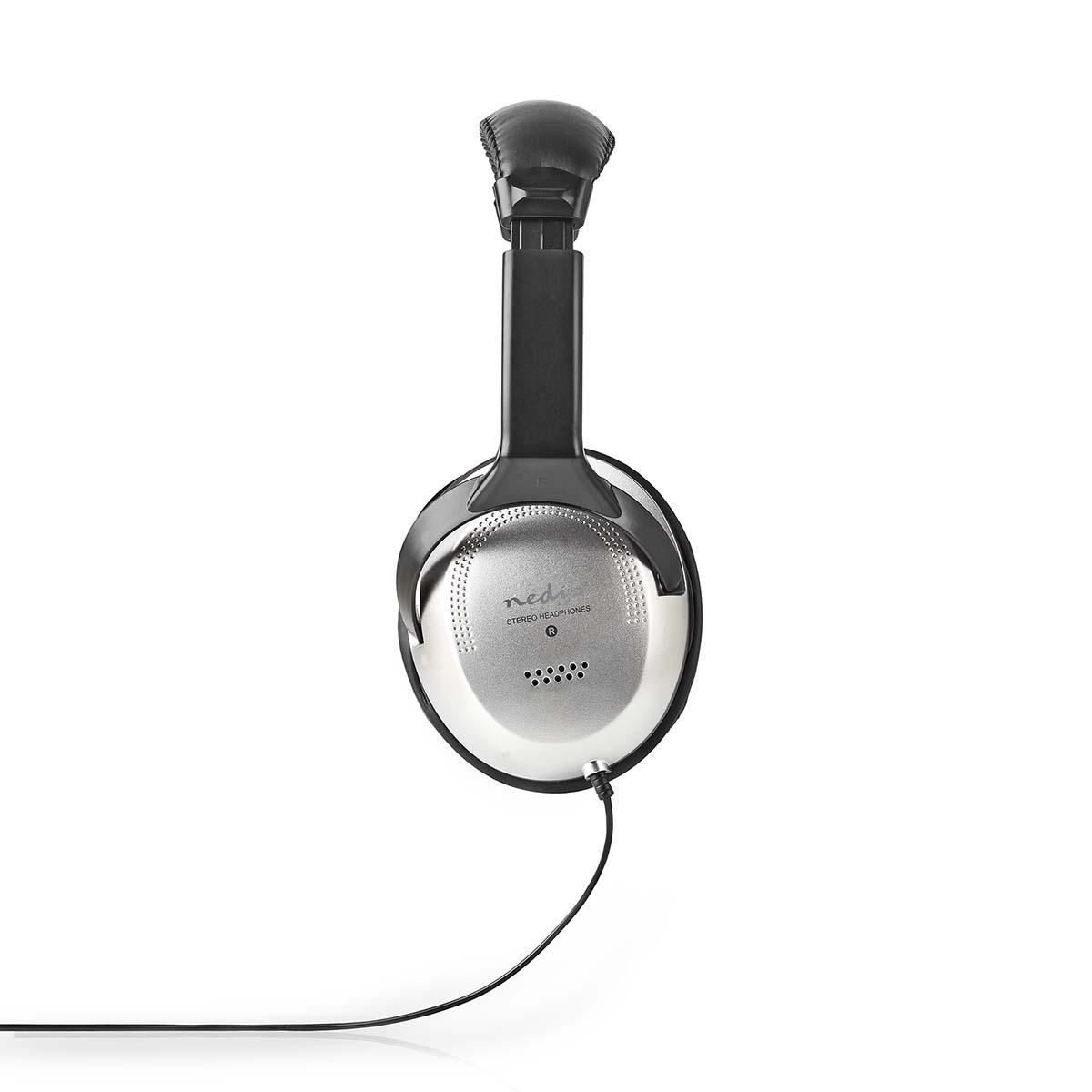Nedis HPWD1200BK Draadloze Over-ear Headset - Zilver/Zwart