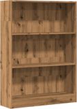 vidaXL Boekenkast 80x24x109 cm bewerkt hout artisanaal eikenkleurig