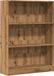 vidaXL Boekenkast 80x24x109 cm bewerkt hout artisanaal eikenkleurig