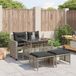 Maison Exclusive - Salon de jardin 4 pièces avec coussins Gris clair Polyrotin Verre