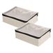 Household Essentials Cedarline 3321-1 Opbergzakken van natuurlijk katoen met ritssluiting, 2 stuks
