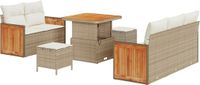 vidaXL Tuinbank Beige en Crèmewit