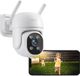 Merkloos Beveiligingscamera Buiten met Nachtzicht en Bewegingssensor - 24/7 WiFi Camera met Tweerichtingsaudio