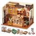 Beckas Backhaus - Miniatuur poppenhuis, doe-het-zelf bouwpakket - 3D-puzzel - 209 onderdelen - Afmetingen (opgebouwd): 21,5 x 14,9 x 15,7 cm - Vanaf 14 jaar - DG161