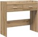 vidaXL Wandtafel Artisanaal eiken 90 x 35 x 80 cm