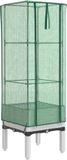 vidaXL Plantenbak verhoogd met kashoes 40x40x140 cm rattanlook