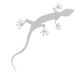 Gecko 4L0064317Z7G decoratieve folie bloem-zilver